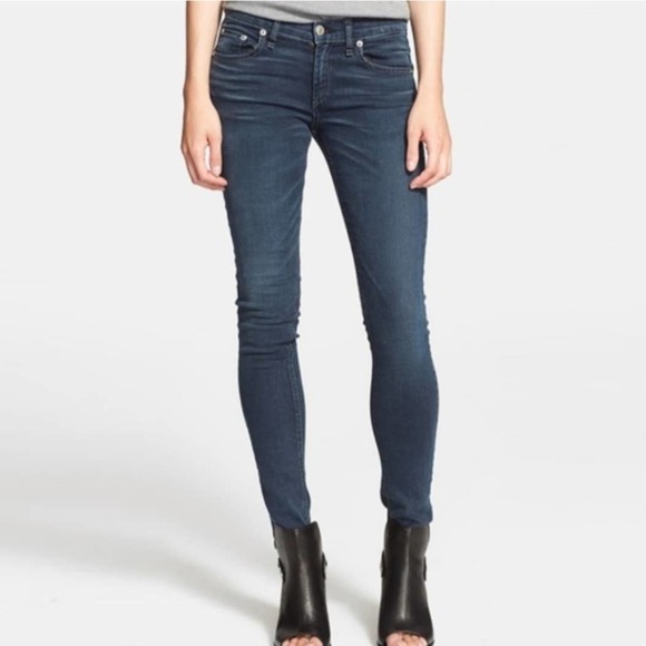 Rag & Bone 'Loreto' Skinny Dark Wash Jeans - Picture 12 of 13